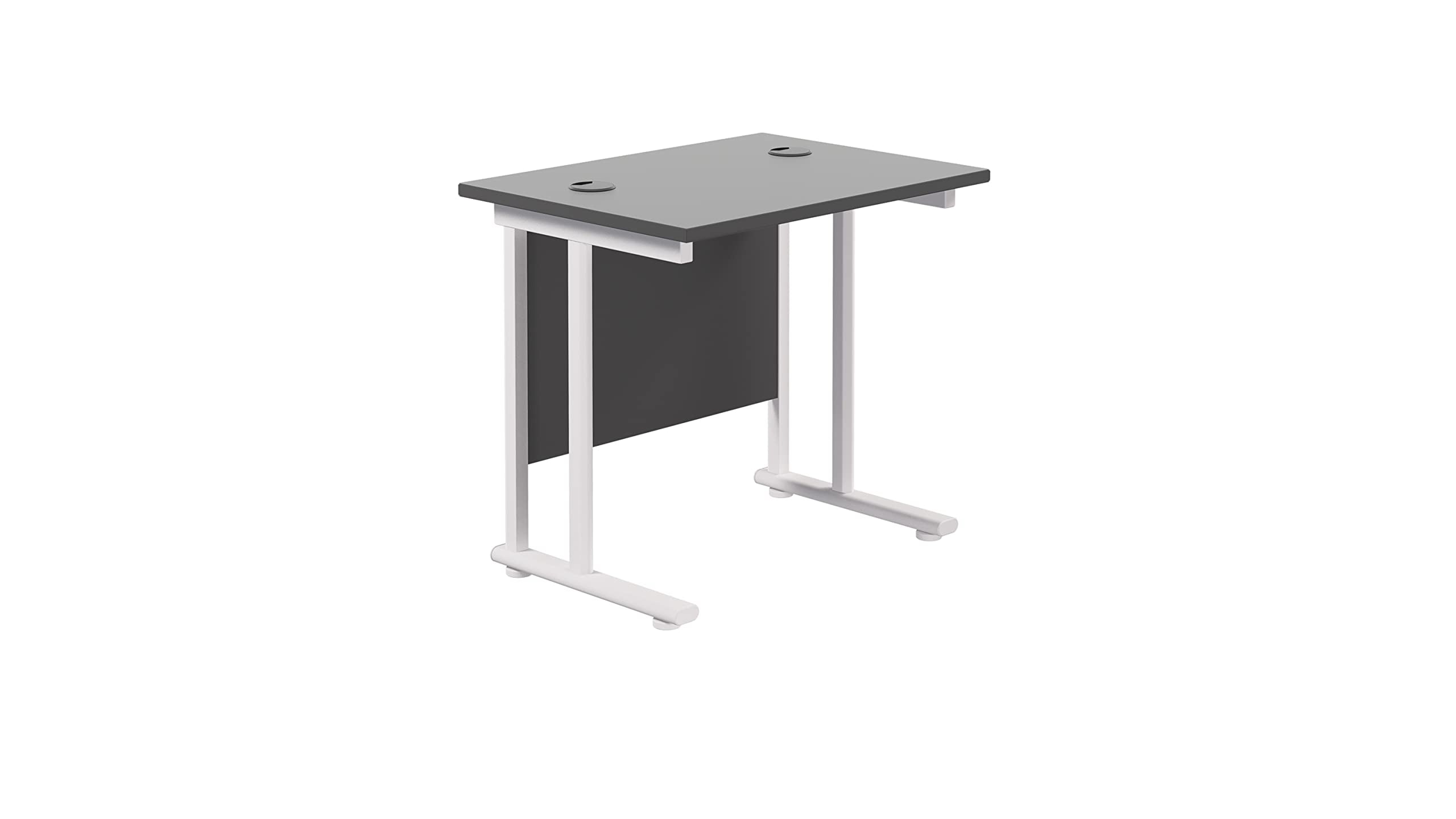 Office Hippo Heavy Duty Rectangular Cantilever Office Desk, Home Office Desk, Office Table, Integrated Cable Ports, PC Desk For Office or Home