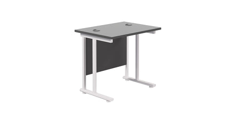 Office Hippo Heavy Duty Rectangular Cantilever Office Desk, Home Office Desk, Office Table, Integrated Cable Ports, PC Desk For Office or Home