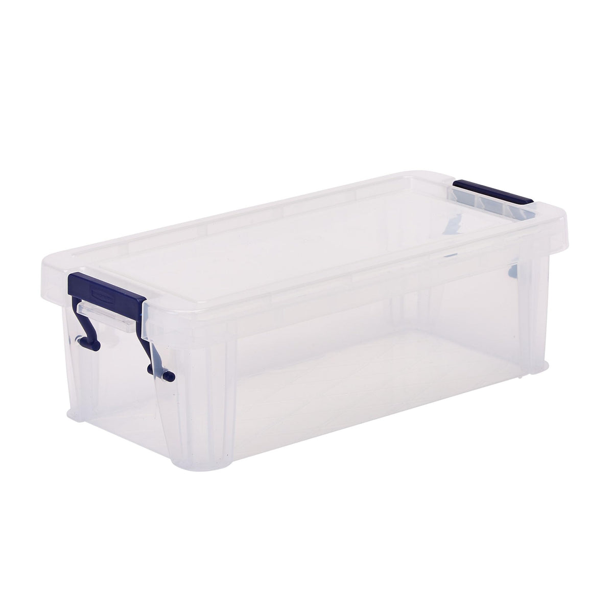 Bankers Box Storage Box 1.3L (10 Pack) - BPA-Free, Stackable Plastic Organizer with Clip-Lock Lid