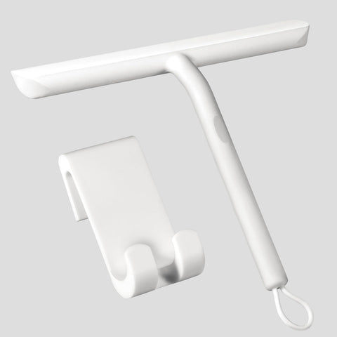 Vinabo Shower Squeegee for Shower Doors,Silicone Squeegee Shower Cleaner with Hook,Bathroom Shower Wiper