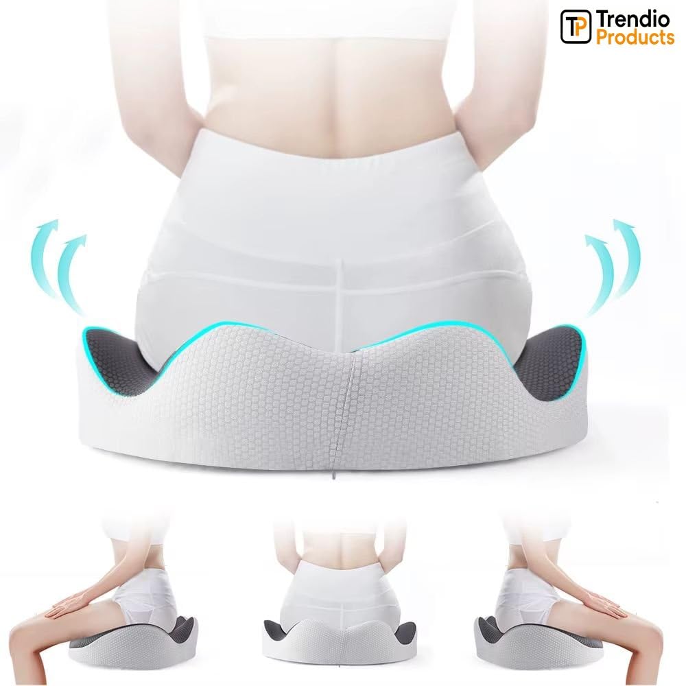 TrendioProducts Donut Pillow Seat Cushion for Hemorrhoids, Coccyx Cushion for Tailbone Pain Relief, Donut Pillow