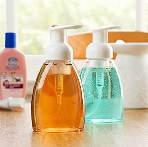 250ML (8.5 oz) Foaming Dispensers Empty Refillable Pump Bottle Makeup Shampoo Facial Cleanser Hand Liquid Foaming Containers DIY Hand Body Wash Pack