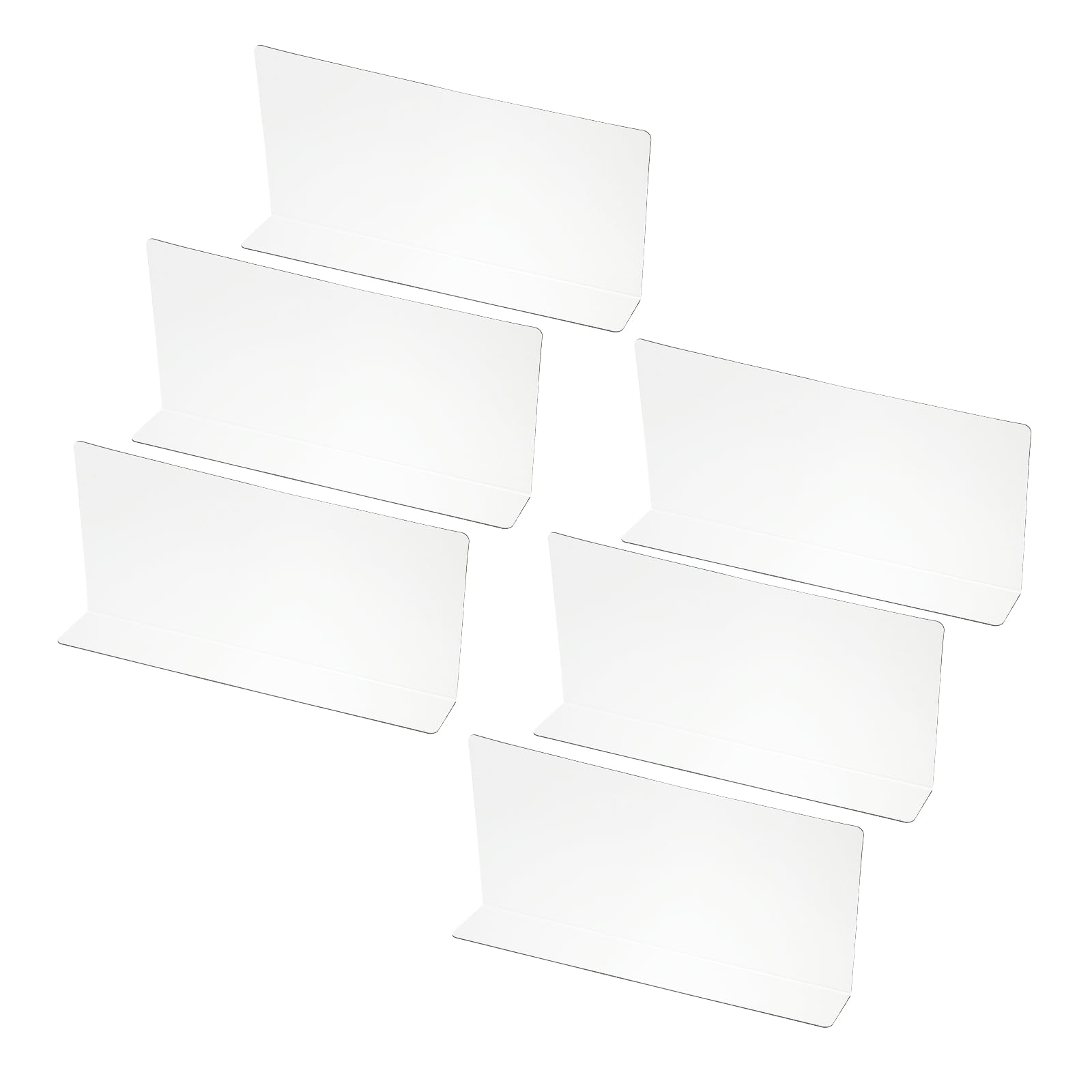 PATIKIL 6 Pack Shelf Dividers for Closet Organization, 250 x 40 x 120mm Acrylic Closets Separator Kitchen Cabinet Shelves Under Bed Blocker for
