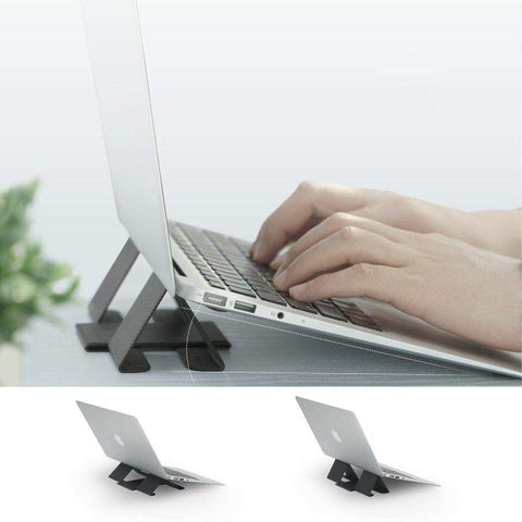 Ringke Folding Stand 2, Laptop Stand, Foldable Portable Adjustable Height Ergonomia Universal Notebook PC Holder, Riser for Dell, HP, Lenovo