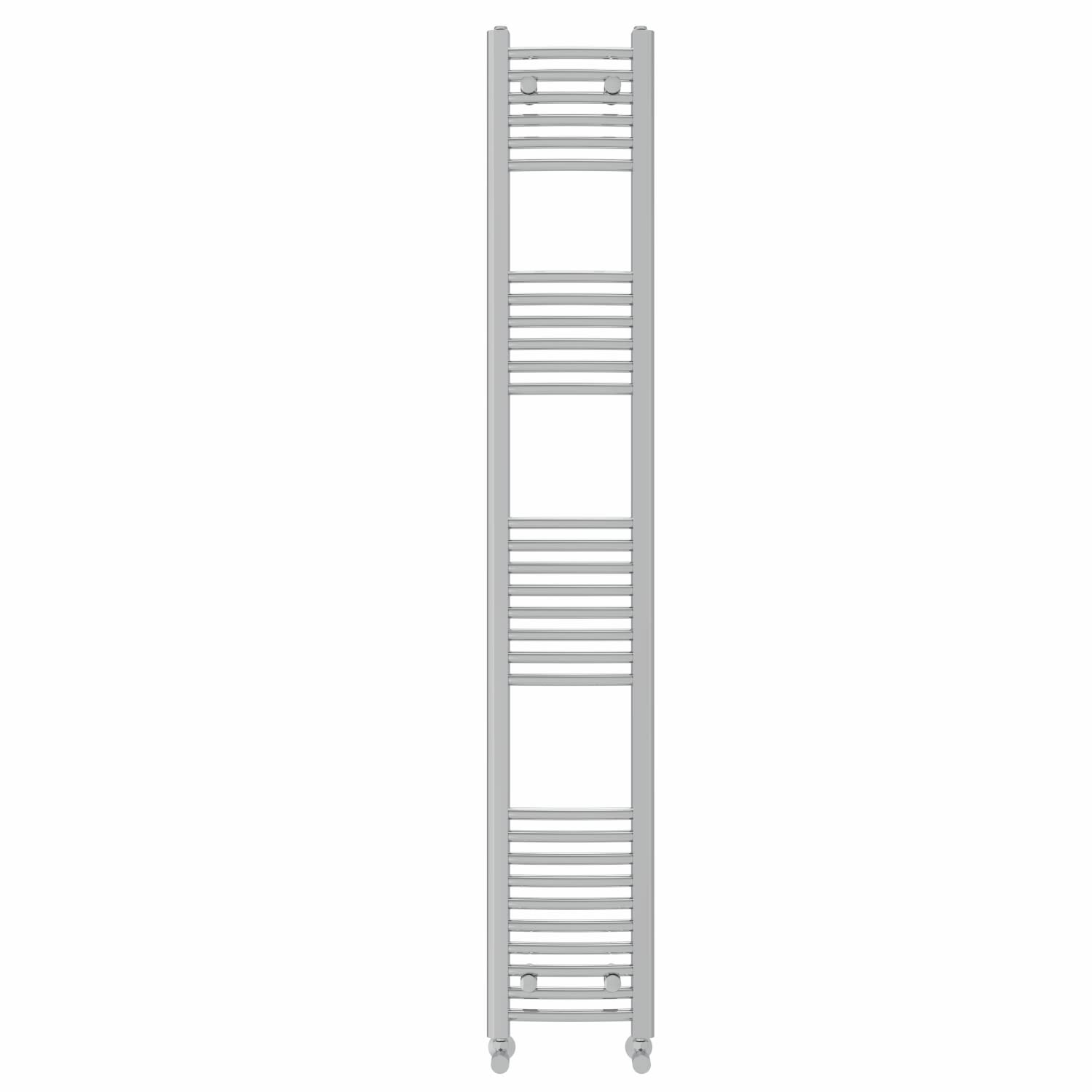 NRG Chrome Curved Central Heating Towel Rail Heated Rad Radiator 1800×300mm