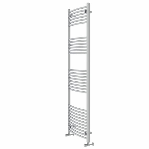 Warmehaus Curved Heated Towel Rail Radiator Ladder Chrome 1800x600mm