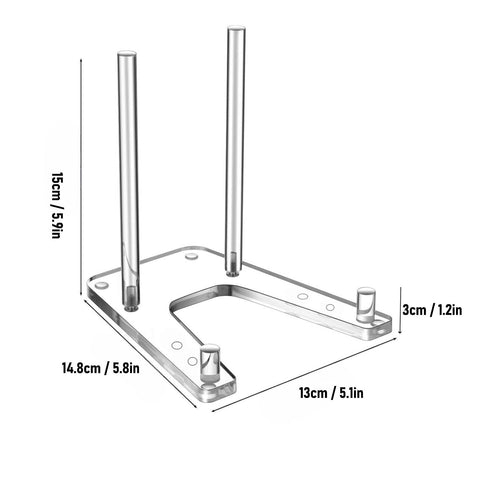 LICAEVEY Acrylic Plate Stand Adjustable Multifunctional, Transparent Tabletop Display Stand for Books, Photos and Artwork