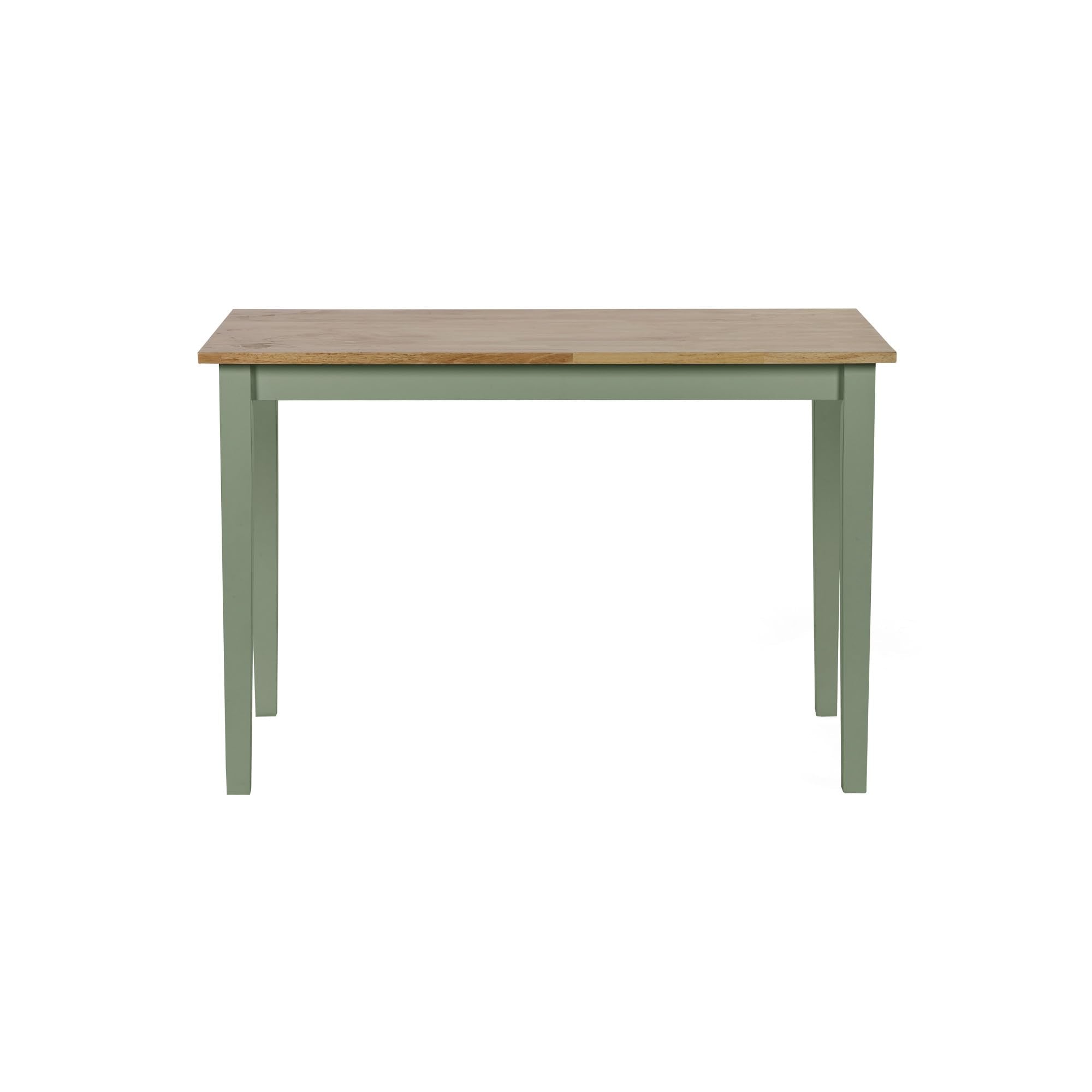 Julian Bowen Linwood Dining Table for 4, Sage Green/Wood - H75xW114xD68cm