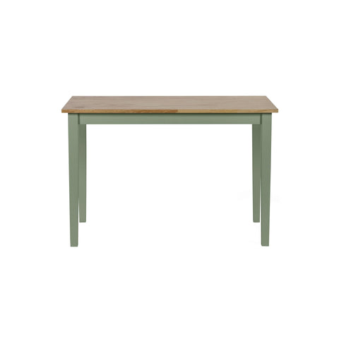 Julian Bowen Linwood Dining Table for 4, Sage Green/Wood - H75xW114xD68cm