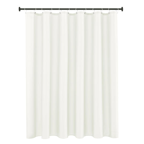 Biscaynebay Fabric Shower Curtain Liner, Water Resistant Bathroom Curtain Liner, 72 X 72, Ivory