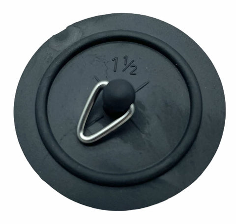 Replacement Basin/Sink Plug (Small 1 1/2" (38mm), Black)