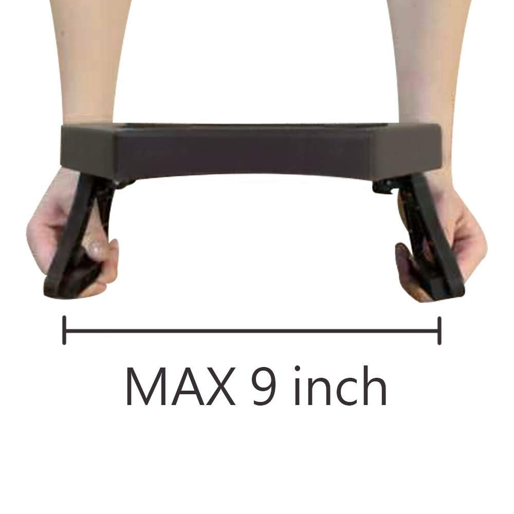 Clip-On Side Table for Sofa Armrest, Couch Tray for Drinks & Snacks(Cherry)