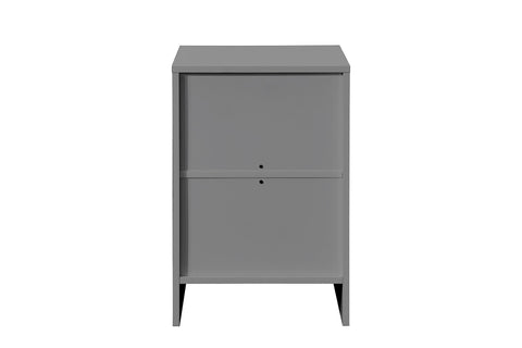 Birlea Oslo 3 Drawer Bedside Table Grey Nightstand Side Table
