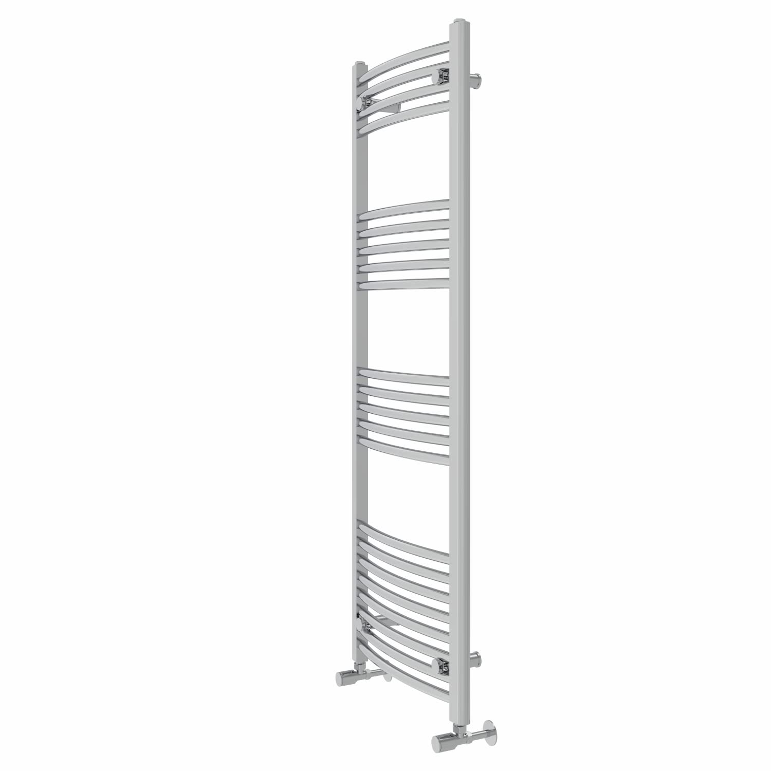 Warmehaus Curved Heated Towel Rail Chrome Radiator 1400x500mm