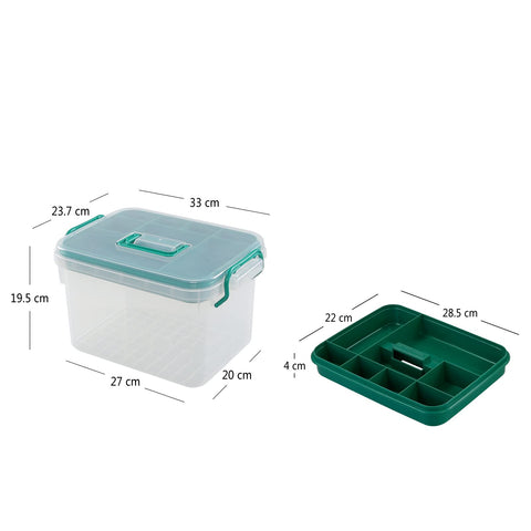 Mayish Family Medicine Storage Box, Household Plastic First Aid Box, Clear