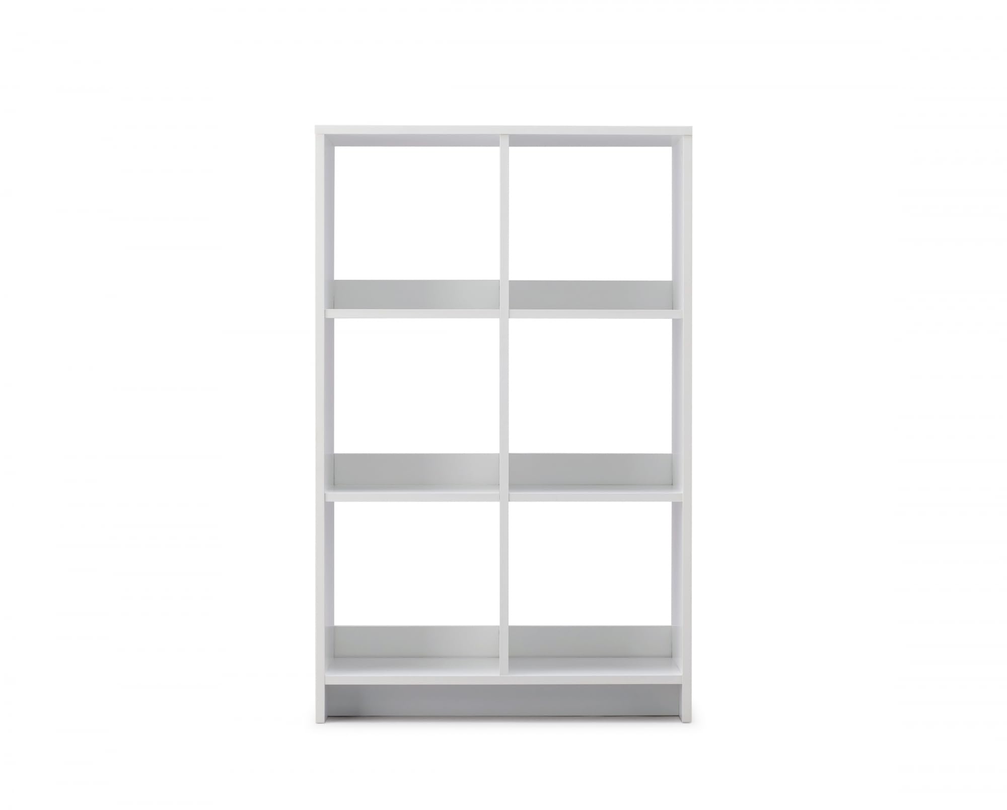 Iris Ohyama,Wooden Open Shelf, 6 Cube storage unit, Organiser, Modern design, Living room, Bedroom, Study room,WOS-6 - White Oak