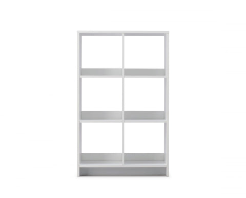 Iris Ohyama,Wooden Open Shelf, 6 Cube storage unit, Organiser, Modern design, Living room, Bedroom, Study room,WOS-6 - White Oak