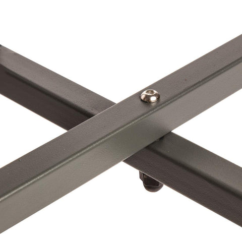 Bolero Weather Resistant Steel Round Bistro Table, Grey, 600mm, 600 mm