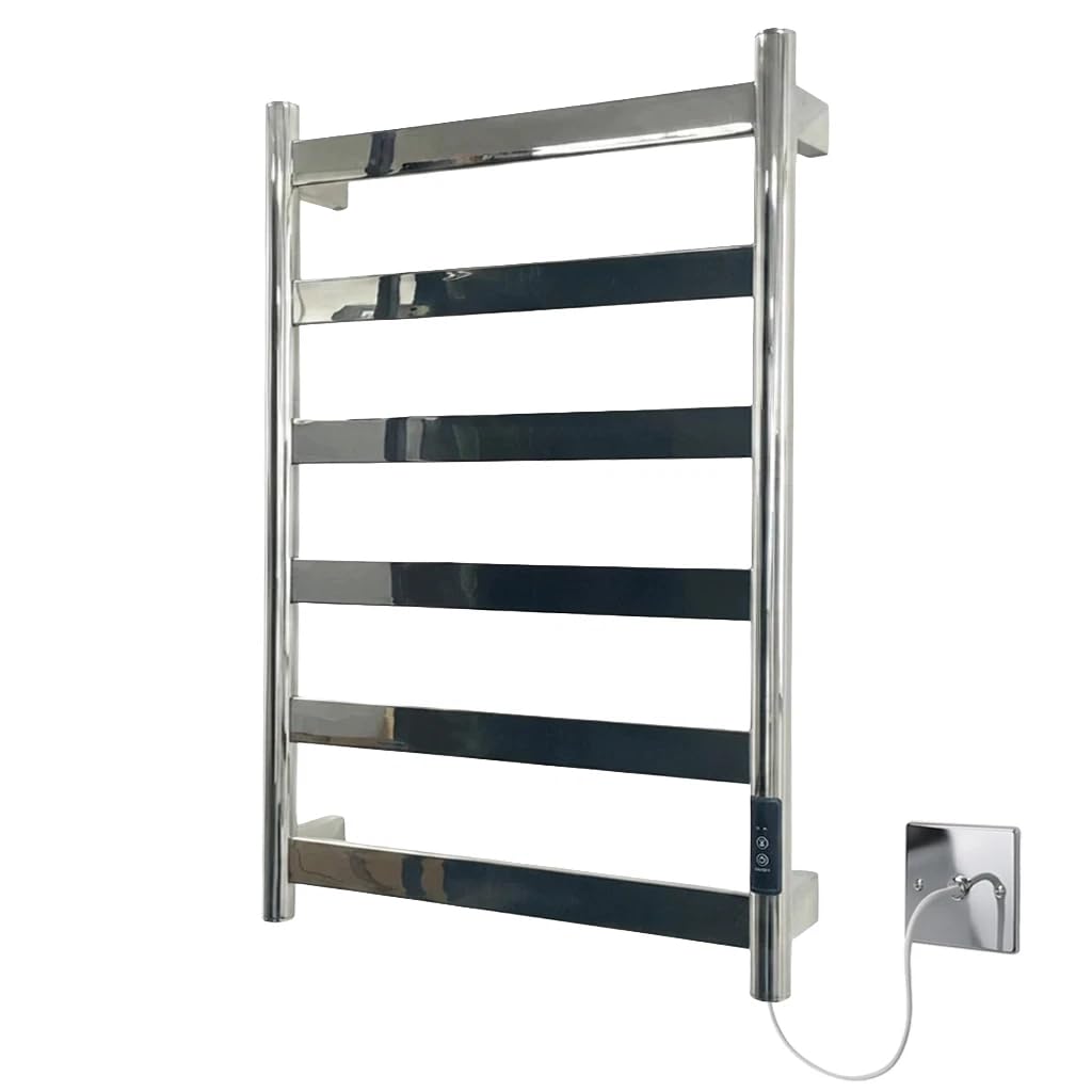 Manissa FALA Stainless Steel Electric Heated Towel Rail 500mm W x 720mm H