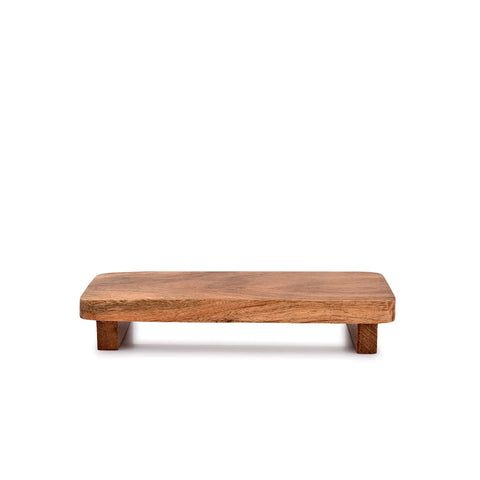 EDHAS Soapdish Acacia Wood Decorative Soap Dispenser Tray for Display Rustic Kitchen Bathroom Counter Sink Organizer for Soap Bottles