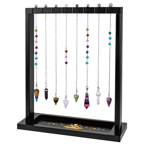 BEUNITONE Yoga Pose Display Holder, Wooden Figurine Stand for Displaying Crystals, Pendants, and Delicate Jewelry