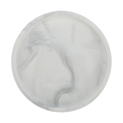 Cabilock Vanity Tray Marble Design Ceramic Storage Plate 7 Inches Elegant Home Adornment Skid-resistant Marble Tray