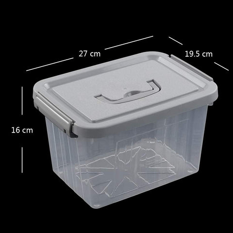 Joyeen 6 Pack Storage Boxes, Plastic Clear Storage Containers with Lids, 6 Liter