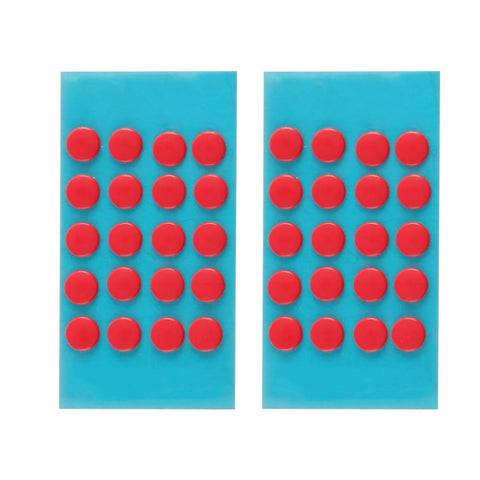 VOANZO 40pcs Mouse Feet Pads Anti-Slip Mouse Skates Universal 6mm Smooth Round Adhesive Mouse Bottom Stickers Self-Adhesive Teflon Mouse Feet