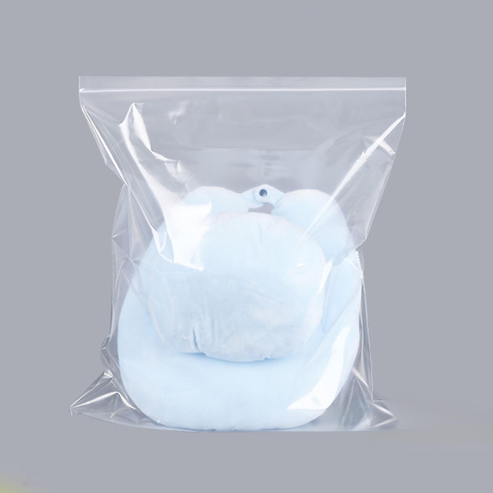 40 Large Zip Lock Bags, 40x60cm Reusable Clear Plastic Storage Bags for Clothes, Travel, Kitchen, Waterproof Sealable Bags for Home, School, Hospital