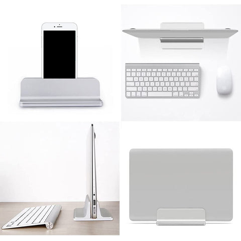 Oranlife Vertical Laptop Stand Holder, Silver