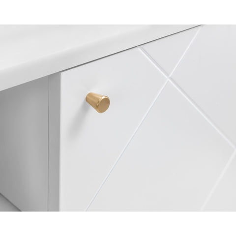 Julian Bowen Moritz TV Unit for up to 65" TVs, White - H58 x W176.5cm