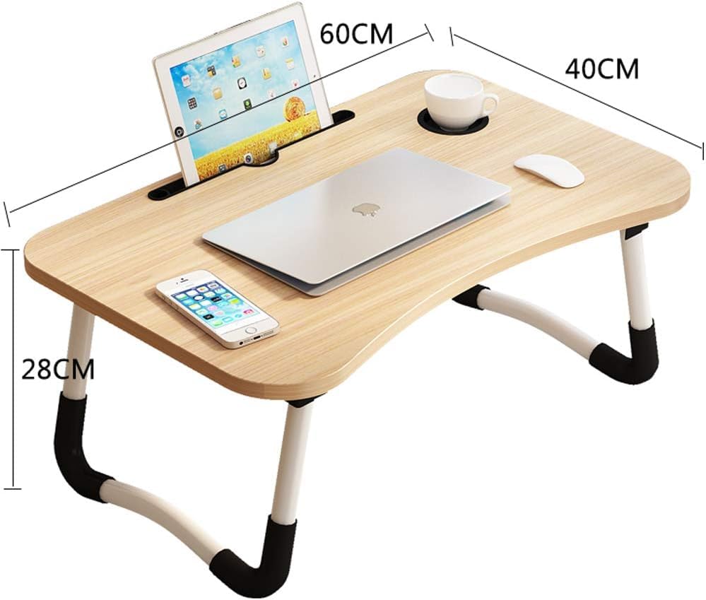 Supreme Supplies Premium Laptop Bed Table for Ultimate Comfort and Efficiency, Foldable Lap Desk For Bed and Sofa Breakfast Bed Tray
