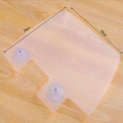 PRETYZOOM 2 Pack Sink Guard Splashproof Baffle with Suction Cups Kitchen Deflector for Basin and Bathroom Water Shield Helps Prevent Splashing on