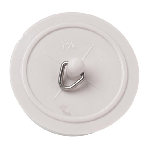 Merriway® BH07886 Bath/Sink Plug, White 45mm (1.3/4") with 450mm Chain (1 of Each)