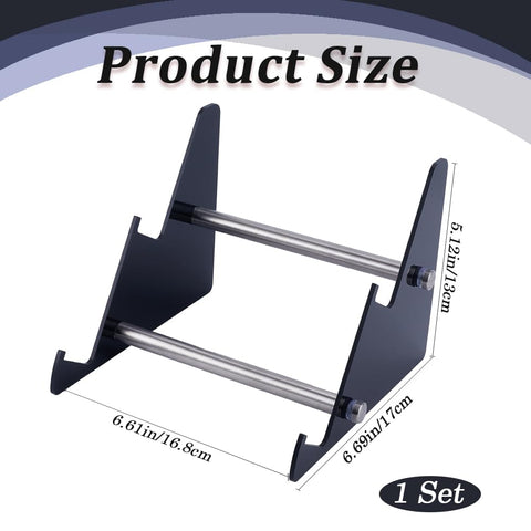 CRASPIRE Acrylic Keyboard Display Stand 2-Tier Portable Keyboard Display Shelf Black Display Keyboard Holder Removable Keyboard Storage Holder for