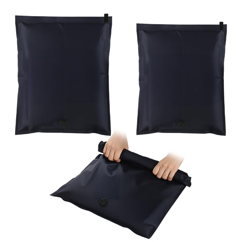 6 Packs Portable Travel and Home Storage Bags（Black-3S-3M）