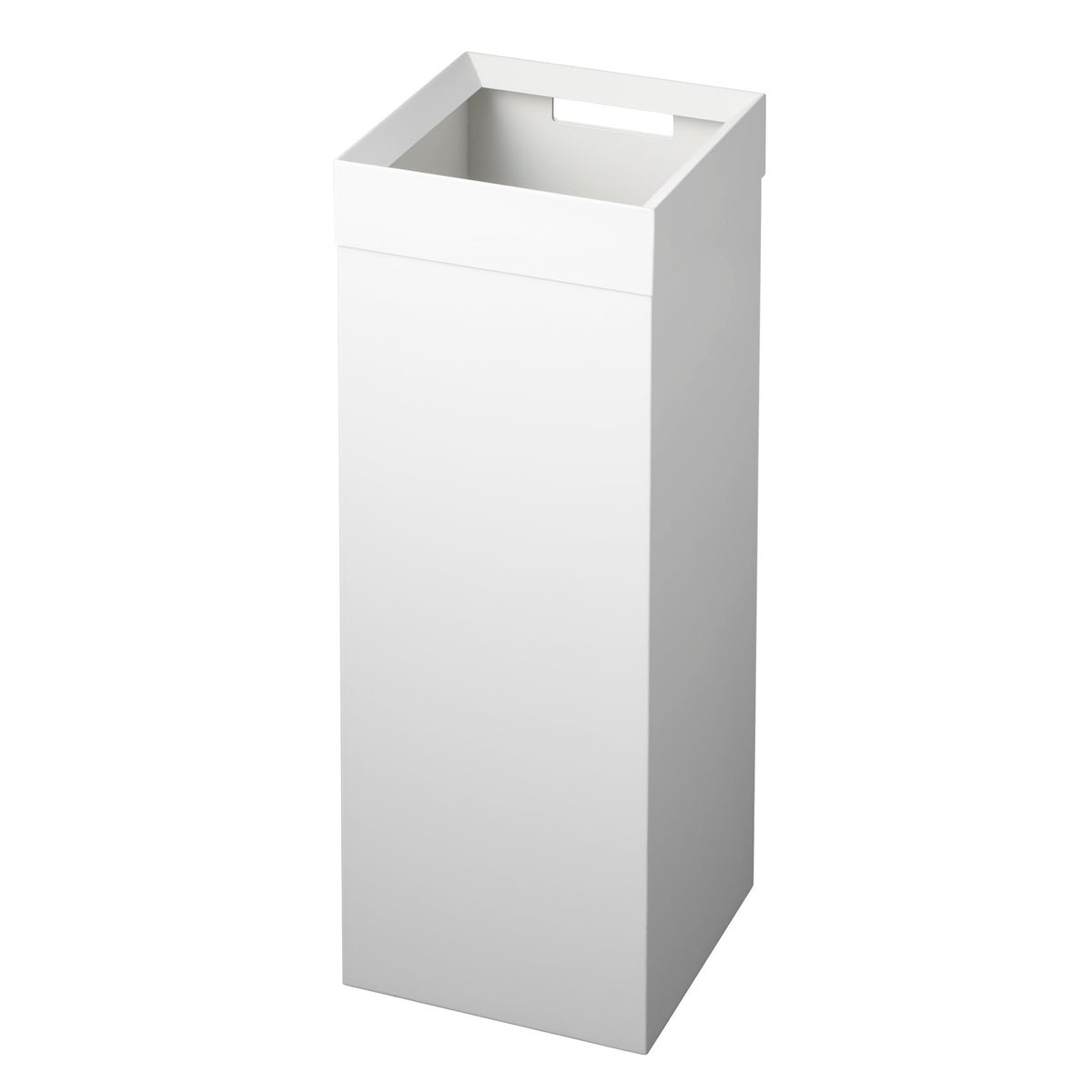 YAMAZAKI Tower Tall Trash Can, white