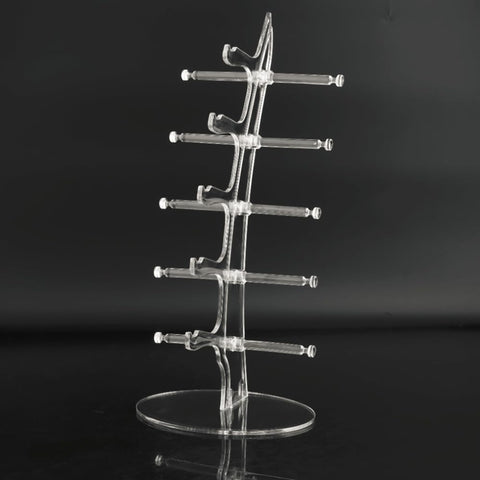 POFET Sunglasses Glasses Acrylic Crystal Clear Display Retail Show Stand Holder Rack Glasses Display Stand