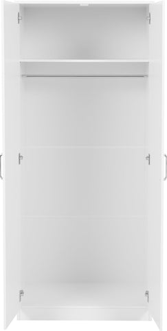 Seconique Dakota 2 Door Wardrobe in White
