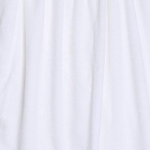 ZJchao Bamboo Cotton Bath Towel Wrap for Women Adjustable Spa Shower Robe with Hair Turban White Absorbent Pool Gym Cover Up Set