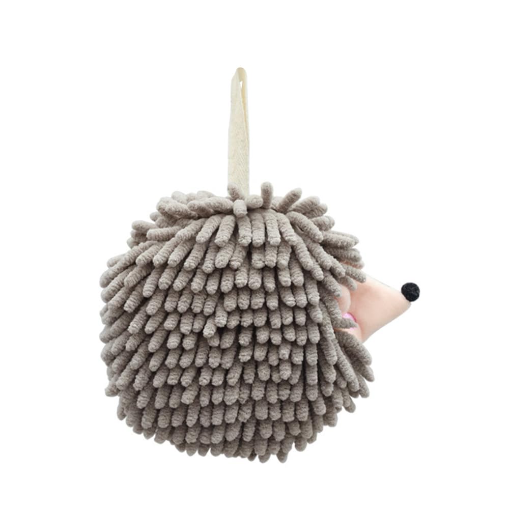 MiOYOOW Fuzzy Ball Hand Towel, Fluffy Hedgehog Ball Towel, Quick Dry Decorative Hand Towel for Bathroom Kichten Toilet