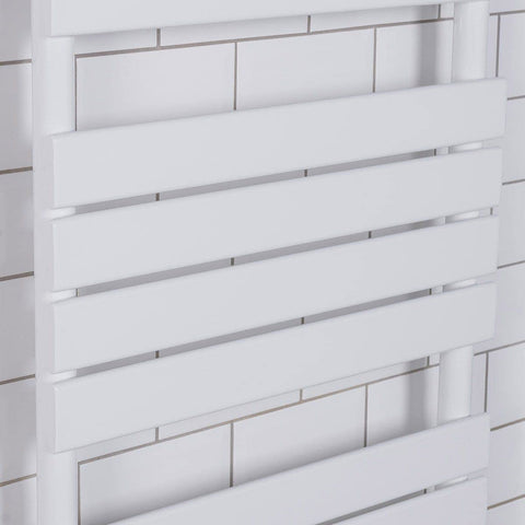 Warmehaus Flat Panel Heated Towel Rail Radiator 1800x600mm Bathroom White