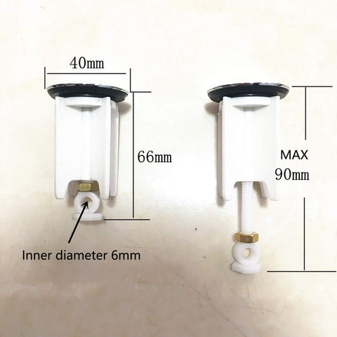 fuxunamz Universal 40mm Pop-Up Plug Replacement, Height Adjustable, Brass, Rubber, Plastic, Rust Proof, Seal, Bathroom, House Sinks, Bidets