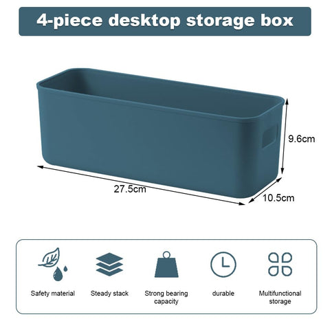 GmeDhc 4 Pack Thickened Plastic Storage Box, Storage Basket