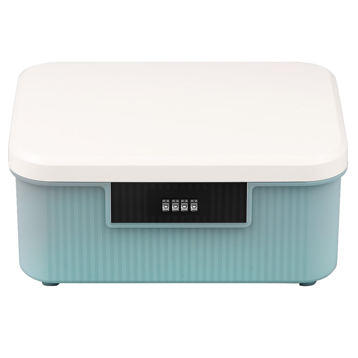 Dandelionsky Lockable Box Large Medicine Box with Combination Lock, 25×20×10cm Fridge Box with Built in Removable Tray