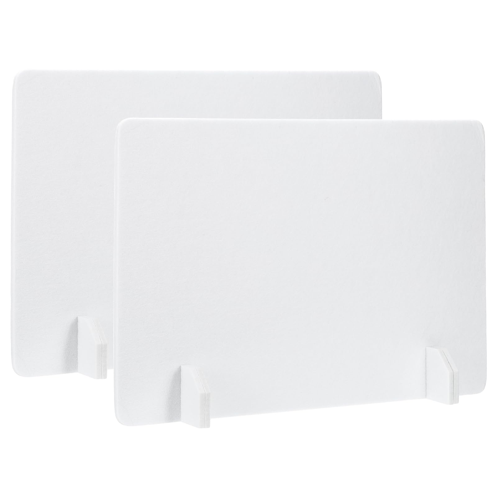 PATIKIL Desk Dividers 60x40cm, 2 Pack Desk Privacy Panel Freestanding Noise Reducing Partition Acoustic Panel with 4Pcs Support Feet for Testing