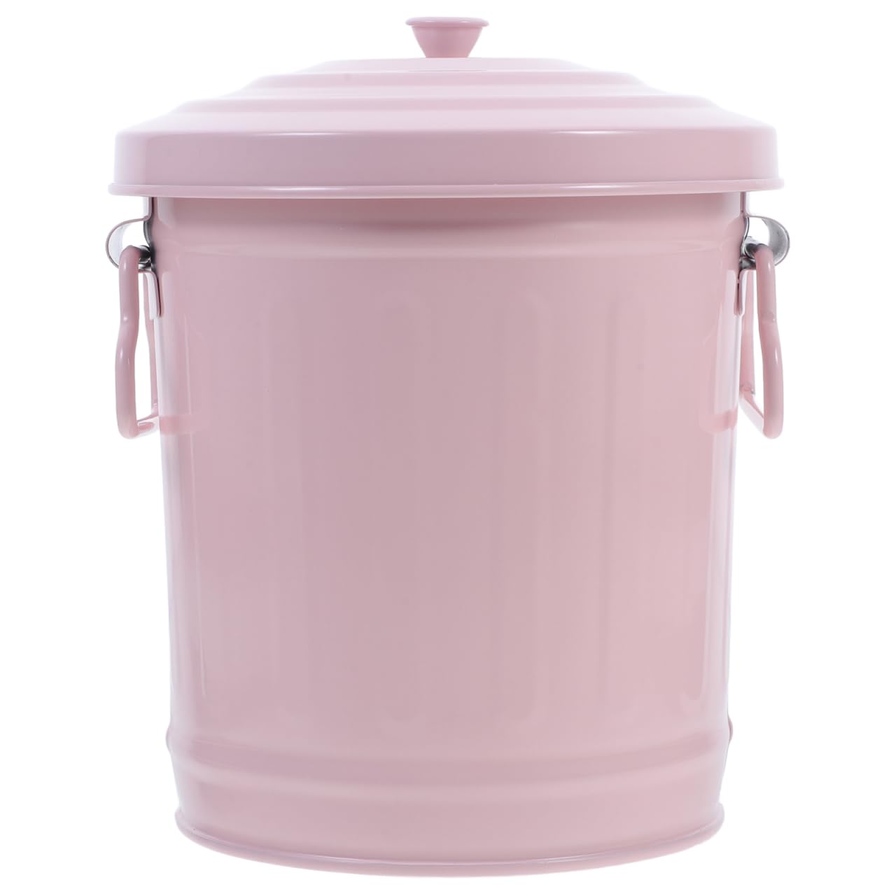 Vaguelly Mini Trash can with Lid Metal Desktop Bin for Desk Bathroom and Countertop Small Waste Basket for Office Organization Pen Holder for
