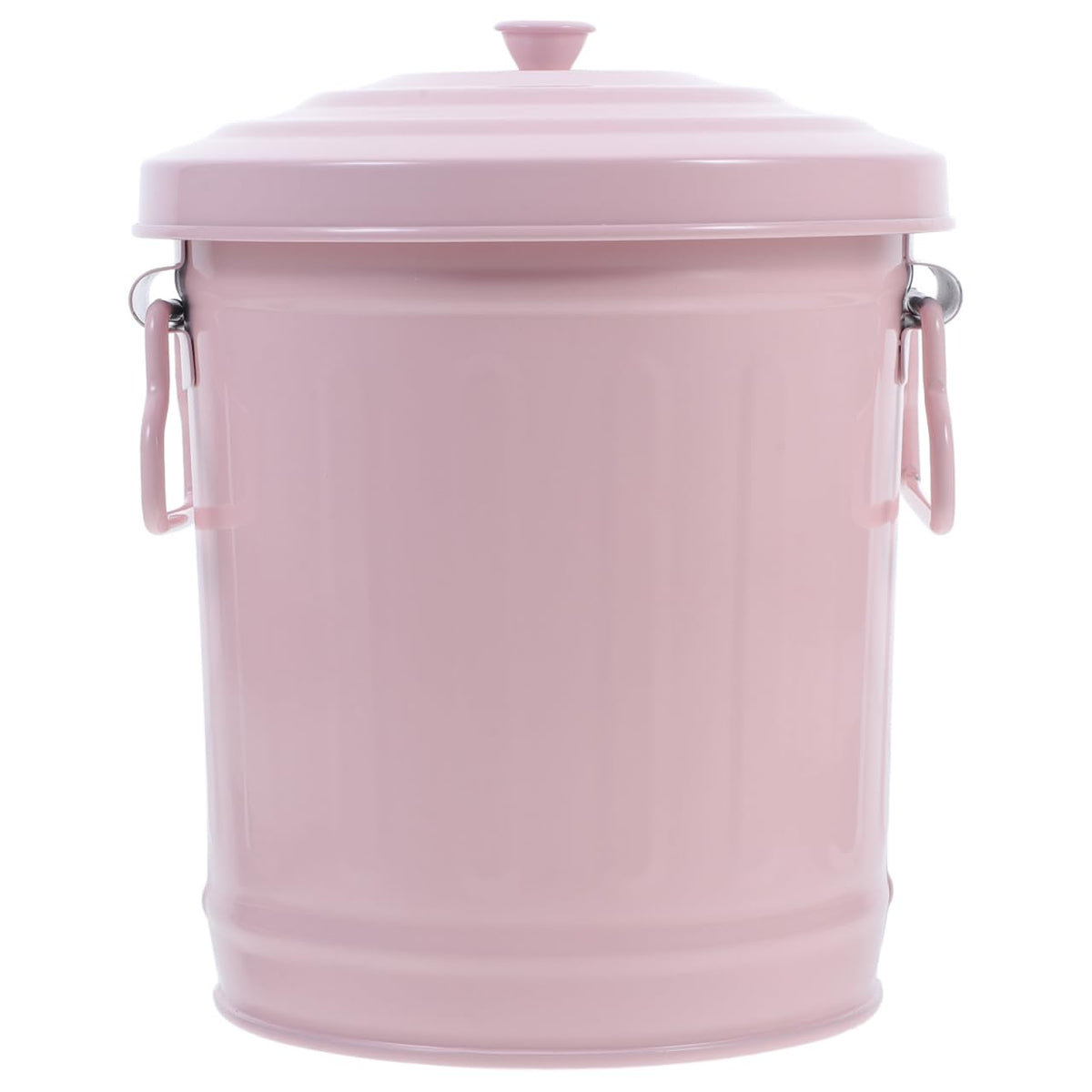 Vaguelly Mini Trash can with Lid Metal Desktop Bin for Desk Bathroom and Countertop Small Waste Basket for Office Organization Pen Holder for