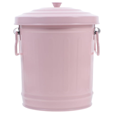 Vaguelly Mini Trash can with Lid Metal Desktop Bin for Desk Bathroom and Countertop Small Waste Basket for Office Organization Pen Holder for