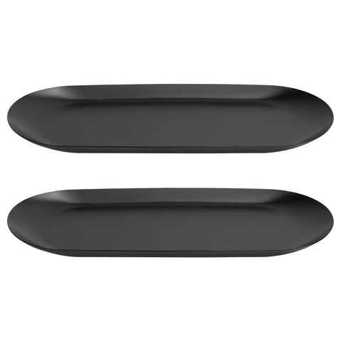 2 Pack Oval Vanity Storage Trays – Versatile Decorative Organisers for Bathroom, Dressing Table & Kitchen – Stylish Jewellery, Perfume